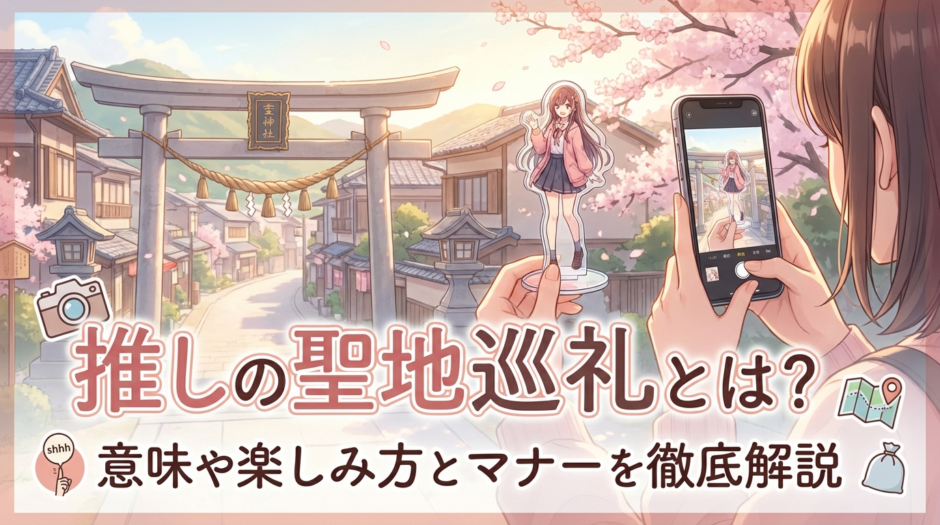 推しの聖地巡礼とは？意味や楽しみ方とマナーを徹底解説