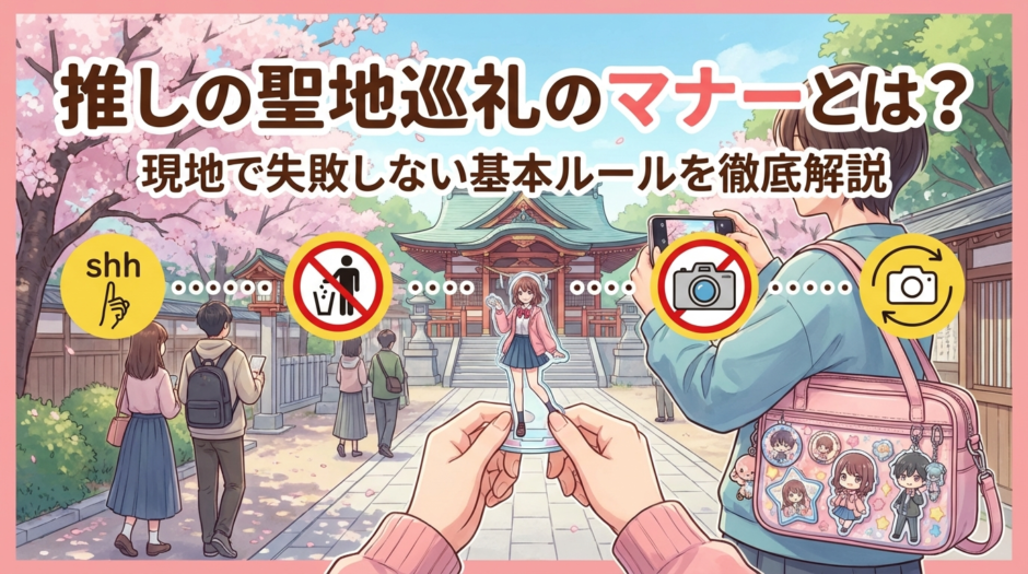 推しの聖地巡礼のマナーとは？現地で失敗しない基本ルールを徹底解説