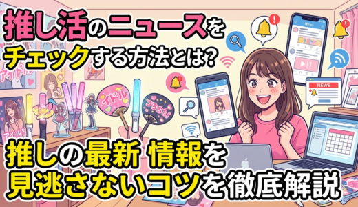推し活のニュースをチェックする方法とは？推しの最新情報を見逃さないコツを徹底解説
