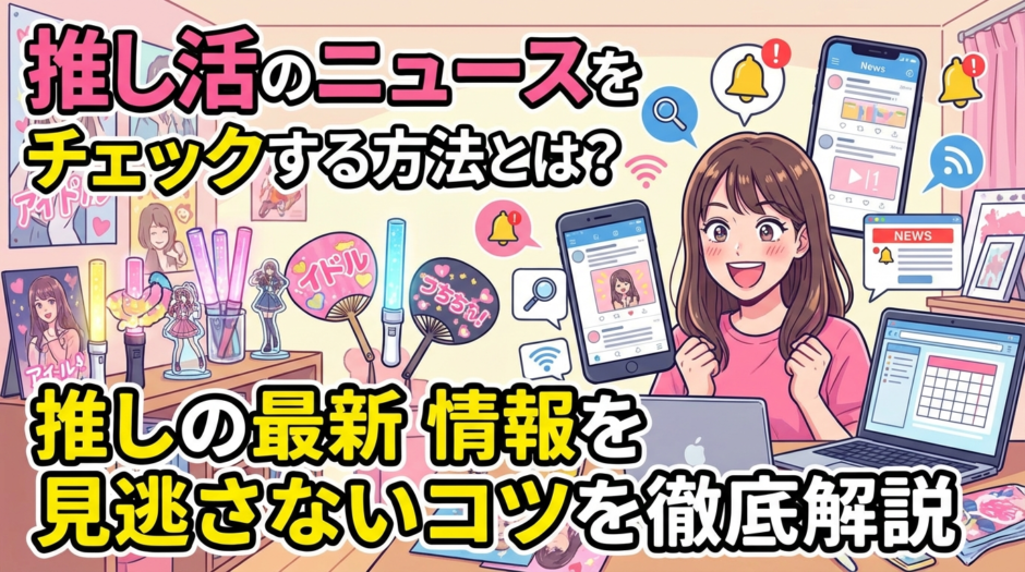 推し活のニュースをチェックする方法とは？推しの最新情報を見逃さないコツを徹底解説