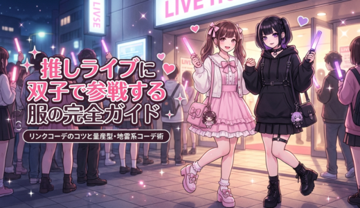 推しライブに双子で参戦する服の完全ガイド｜リンクコーデのコツと量産型・地雷系コーデ術