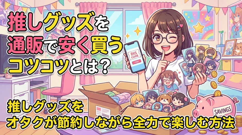 推しグッズを通販で安く買うコツとは？オタクが節約しながら全力で楽しむ方法