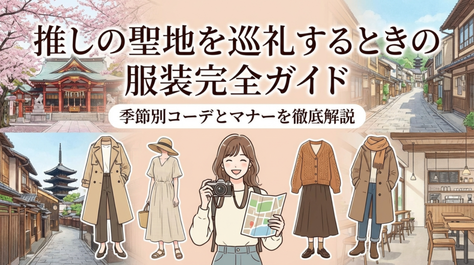 推しの聖地を巡礼するときの服装完全ガイド｜季節別コーデとマナーを徹底解説