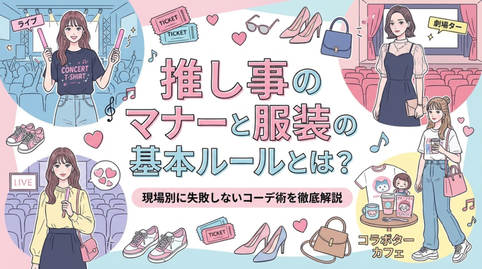 推し事のマナーと服装の基本ルールとは？現場別に失敗しないコーデ術を徹底解説