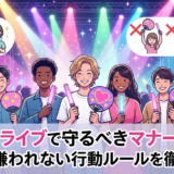 推しのライブで守るべきマナーとは?現場で嫌われない行動ルールを徹底解説