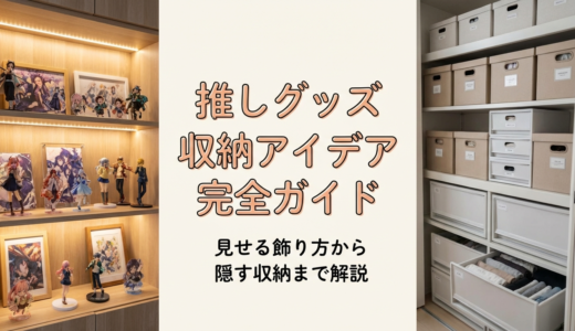 推しグッズの収納アイデア完全ガイド｜見せる飾り方から隠す収納まで解説