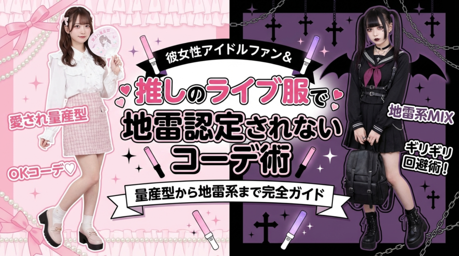 推しのライブ服で地雷認定されないコーデ術｜量産型から地雷系まで完全ガイド