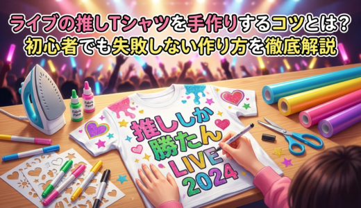 ライブの推しTシャツを手作りするコツとは？初心者でも失敗しない作り方を徹底解説