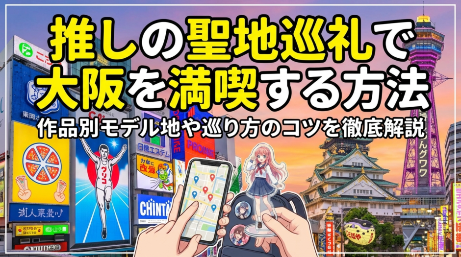 推しの聖地巡礼で大阪を満喫する方法｜作品別モデル地や巡り方のコツを徹底解説