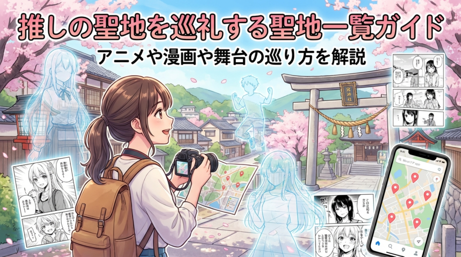 推しの聖地を巡礼する聖地一覧ガイド｜アニメや漫画や舞台の巡り方を解説
