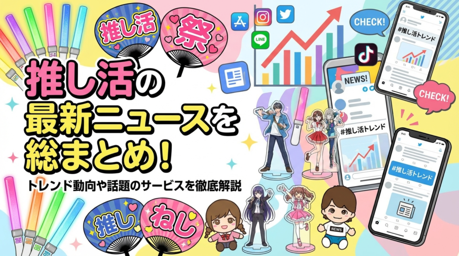 推し活の最新ニュースを総まとめ！トレンド動向や話題のサービスを徹底解説