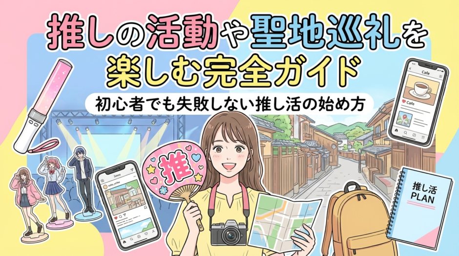 推しの活動や聖地巡礼を楽しむ完全ガイド｜初心者でも失敗しない推し活の始め方
