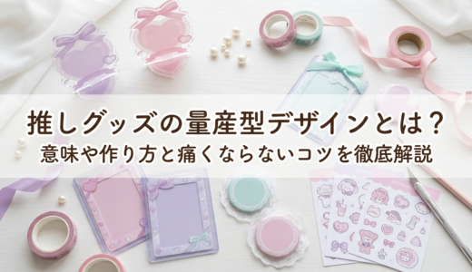 推しグッズの量産型デザインとは？意味や作り方と痛くならないコツを徹底解説