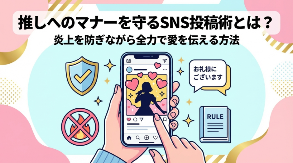 推しへのマナーを守るSNS投稿術とは？炎上を防ぎながら全力で愛を伝える方法