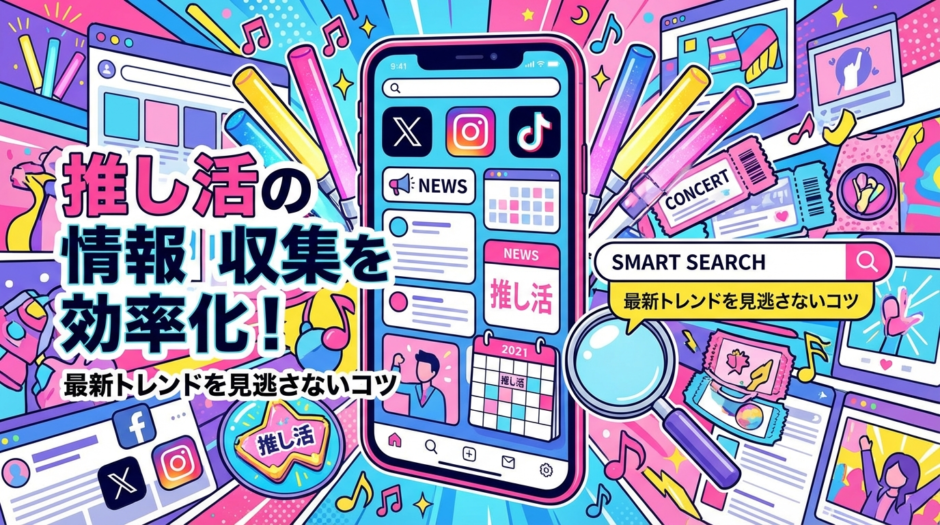 推し活のニュースや情報を効率よく収集する方法｜最新トレンドを見逃さないコツを解説