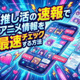推し活の速報でアニメ情報を最速チェックする方法|推し活の速報を活用したアニメライフ完全ガイド