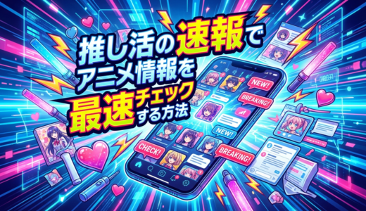 推し活の速報でアニメ情報を最速チェックする方法｜推し活の速報を活用したアニメライフ完全ガイド