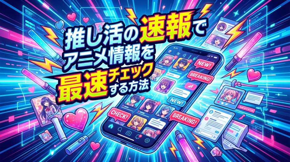 推し活の速報でアニメ情報を最速チェックする方法｜推し活の速報を活用したアニメライフ完全ガイド
