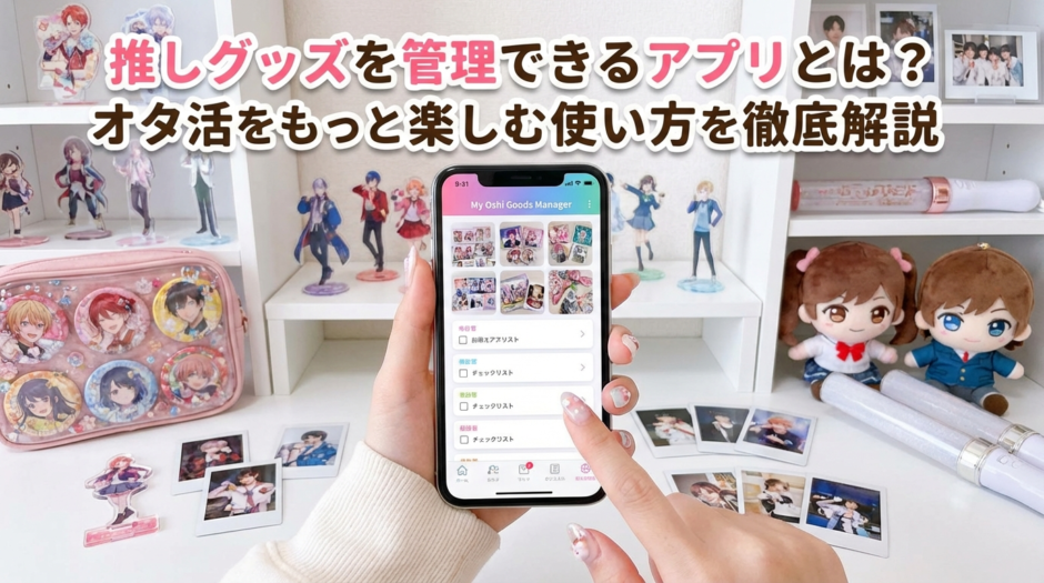推しグッズを管理できるアプリとは？オタ活をもっと楽しむ使い方を徹底解説