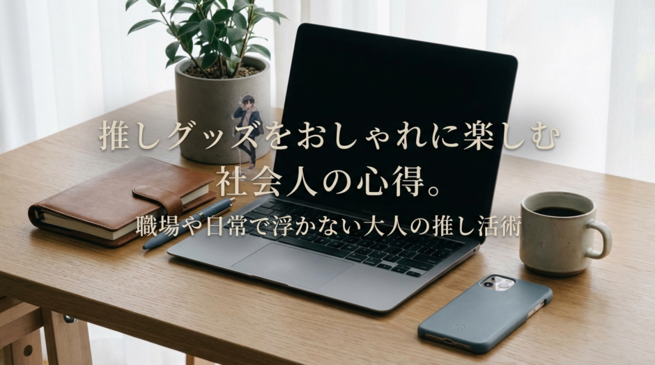 推しグッズをおしゃれに楽しむ社会人の心得。職場や日常で浮かない大人の推し活術