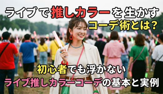 ライブで推しカラーを生かすコーデ術とは？初心者でも浮かないライブ推しカラーコーデの基本と実例