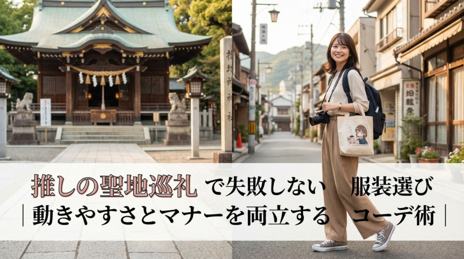 推しの聖地巡礼で失敗しない服装選び｜動きやすさとマナーを両立するコーデ術