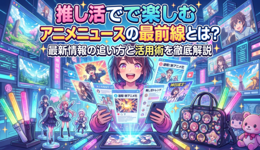 推し活で楽しむアニメニュースの最前線とは？最新情報の追い方と活用術を徹底解説