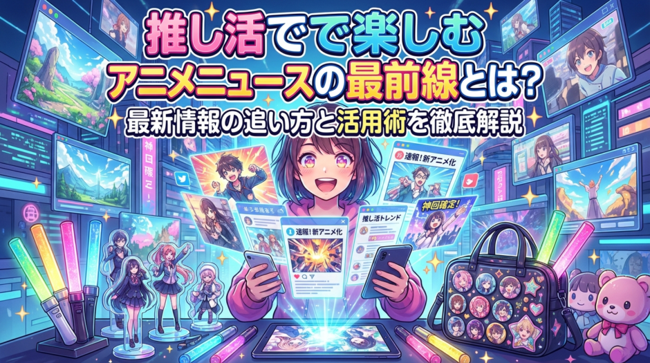 推し活で楽しむアニメニュースの最前線とは？最新情報の追い方と活用術を徹底解説