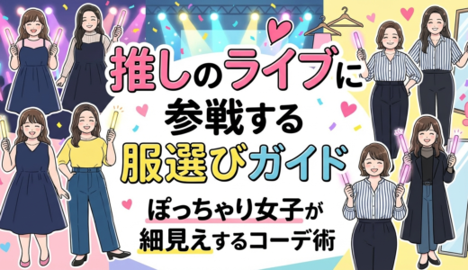 推しのライブに参戦する服選びガイド｜ぽっちゃり女子が細見えするコーデ術