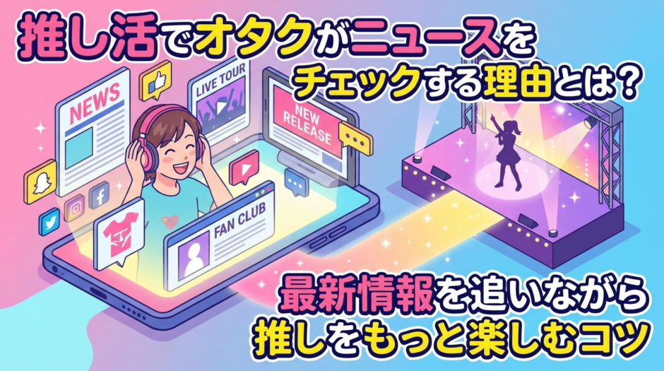 推し活でオタクがニュースをチェックする理由とは？最新情報を追いながら推しをもっと楽しむコツ