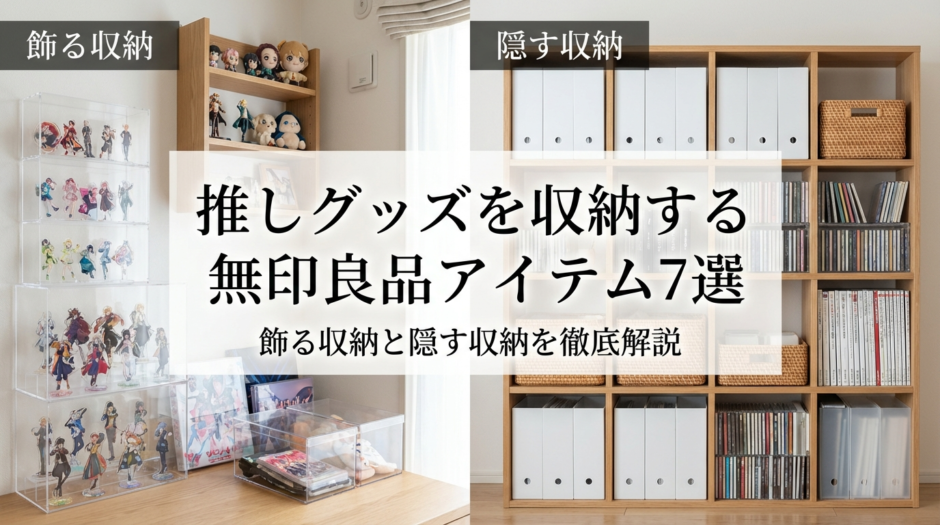 推しグッズを収納する無印良品アイテム7選｜飾る収納と隠す収納を徹底解説