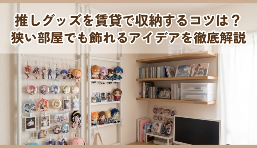 推しグッズを賃貸で収納するコツは？狭い部屋でも飾れるアイデアを徹底解説