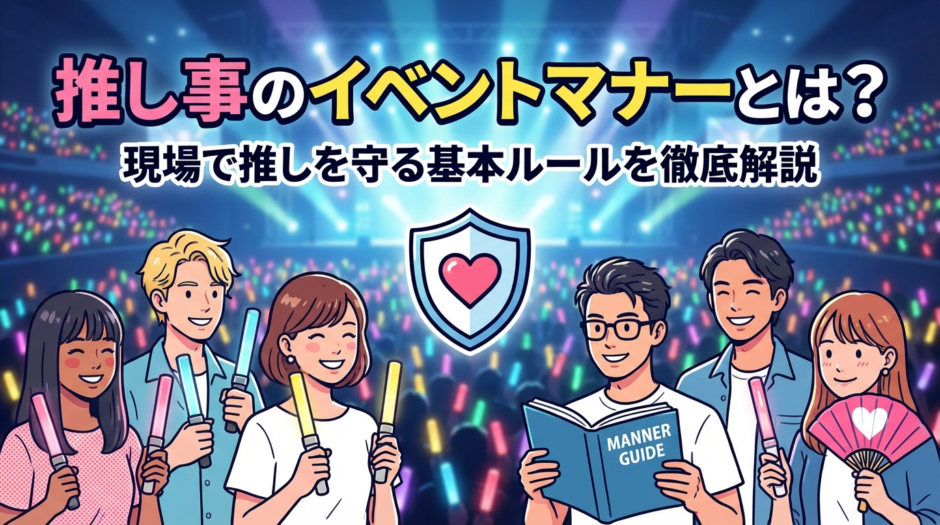 推し事のイベントマナーとは？現場で推しを守る基本ルールを徹底解説