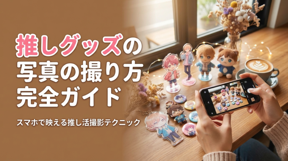 推しグッズの写真の撮り方完全ガイド｜スマホで映える推し活撮影テクニック