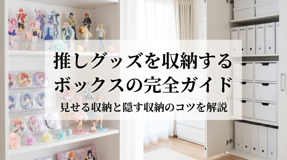 推しグッズを収納するボックスの完全ガイド｜見せる収納と隠す収納のコツを解説
