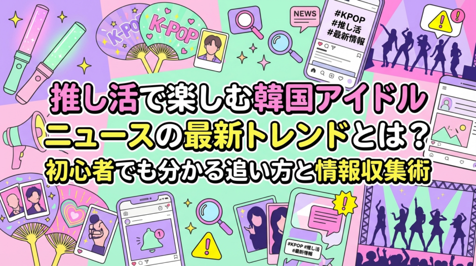 推し活で楽しむ韓国アイドルニュースの最新トレンドとは？初心者でも分かる追い方と情報収集術