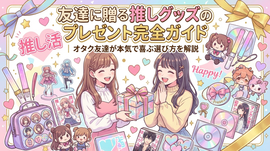 友達に贈る推しグッズのプレゼント完全ガイド｜オタク友達が本気で喜ぶ選び方を解説