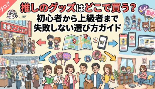 推しのグッズはどこで買う？初心者から上級者まで失敗しない選び方ガイド