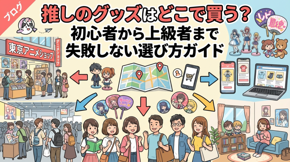 推しのグッズはどこで買う？初心者から上級者まで失敗しない選び方ガイド
